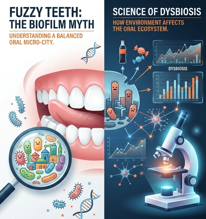 Why Your Teeth Feel Fuzzy: The Biofilm That’s Always There (Even When You’re Healthy)